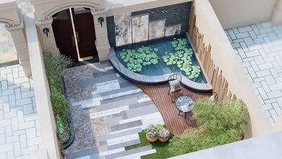 别墅入户花园景观设计